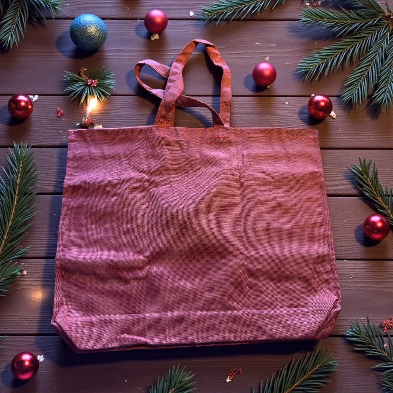 Handgenähte Einkaufstaschen mit tierischem Weihnachtsmotiv – Liebevolle Einzelstücke für die festliche Zeit – Bild 7