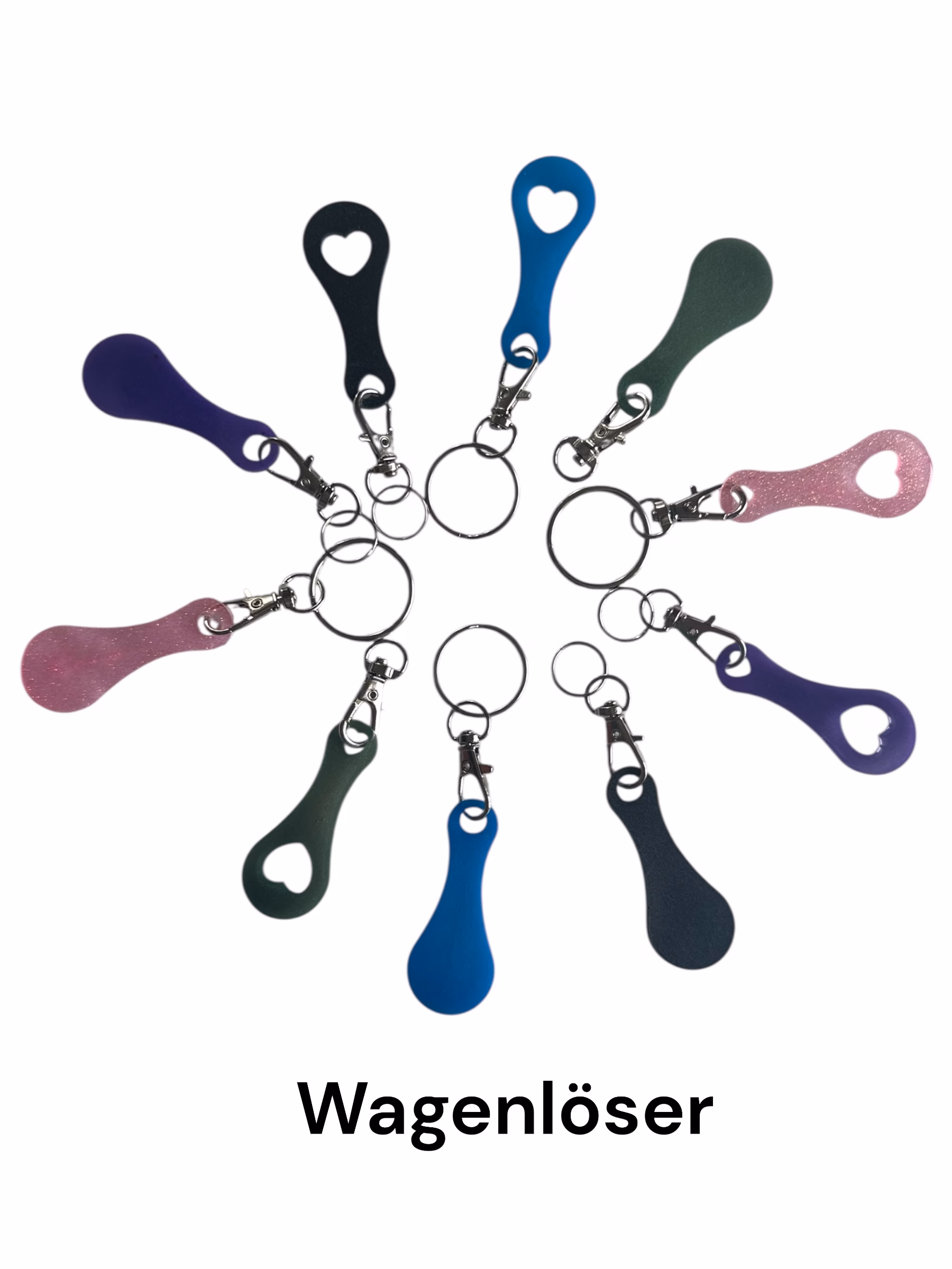 Handgemachte Wagenlöser aus Epoxidharz – in vielen Farben