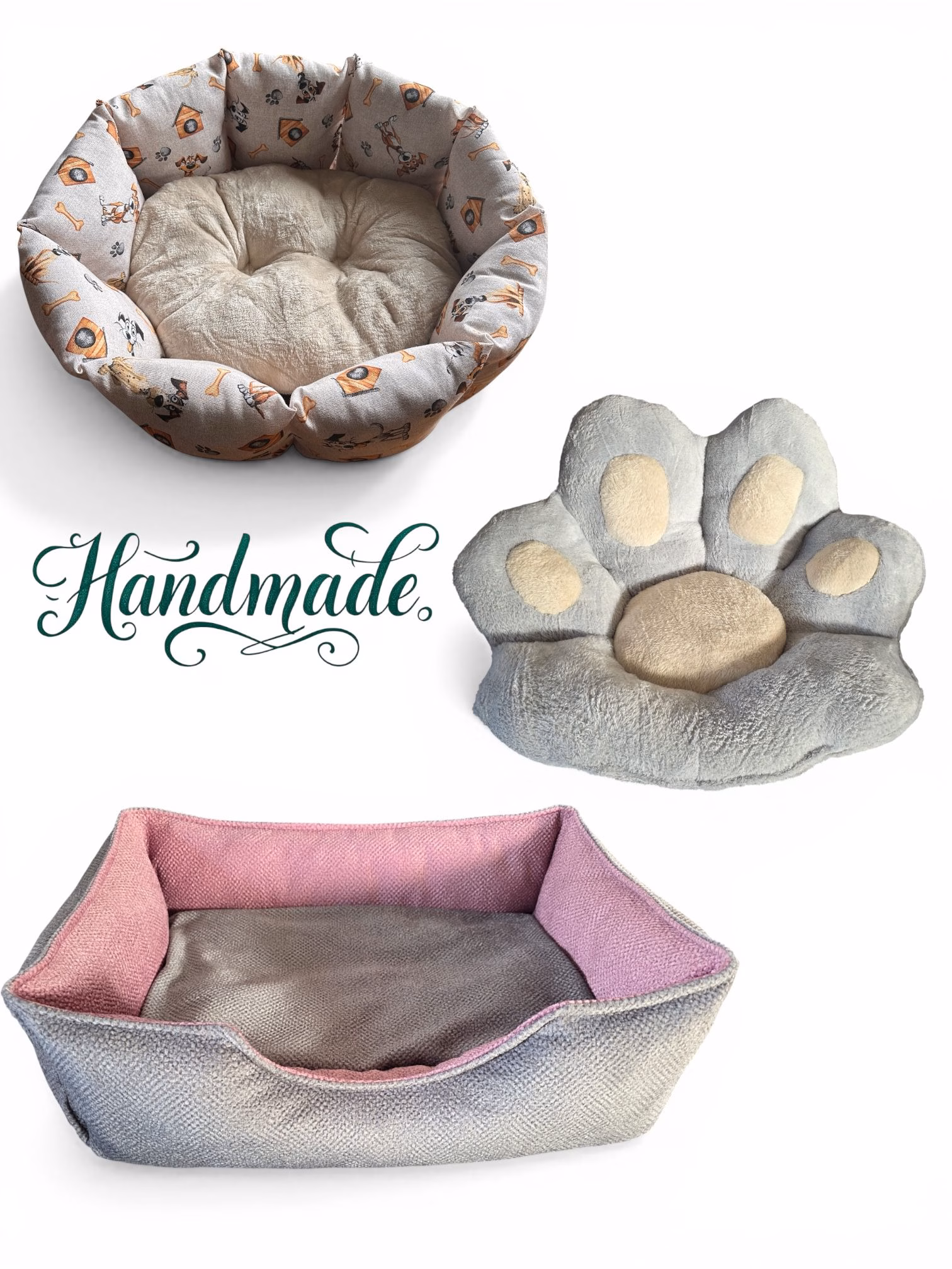 Handgenähtes Katzenbett & Hundebett – gemütliche Unikate 🐾❤️