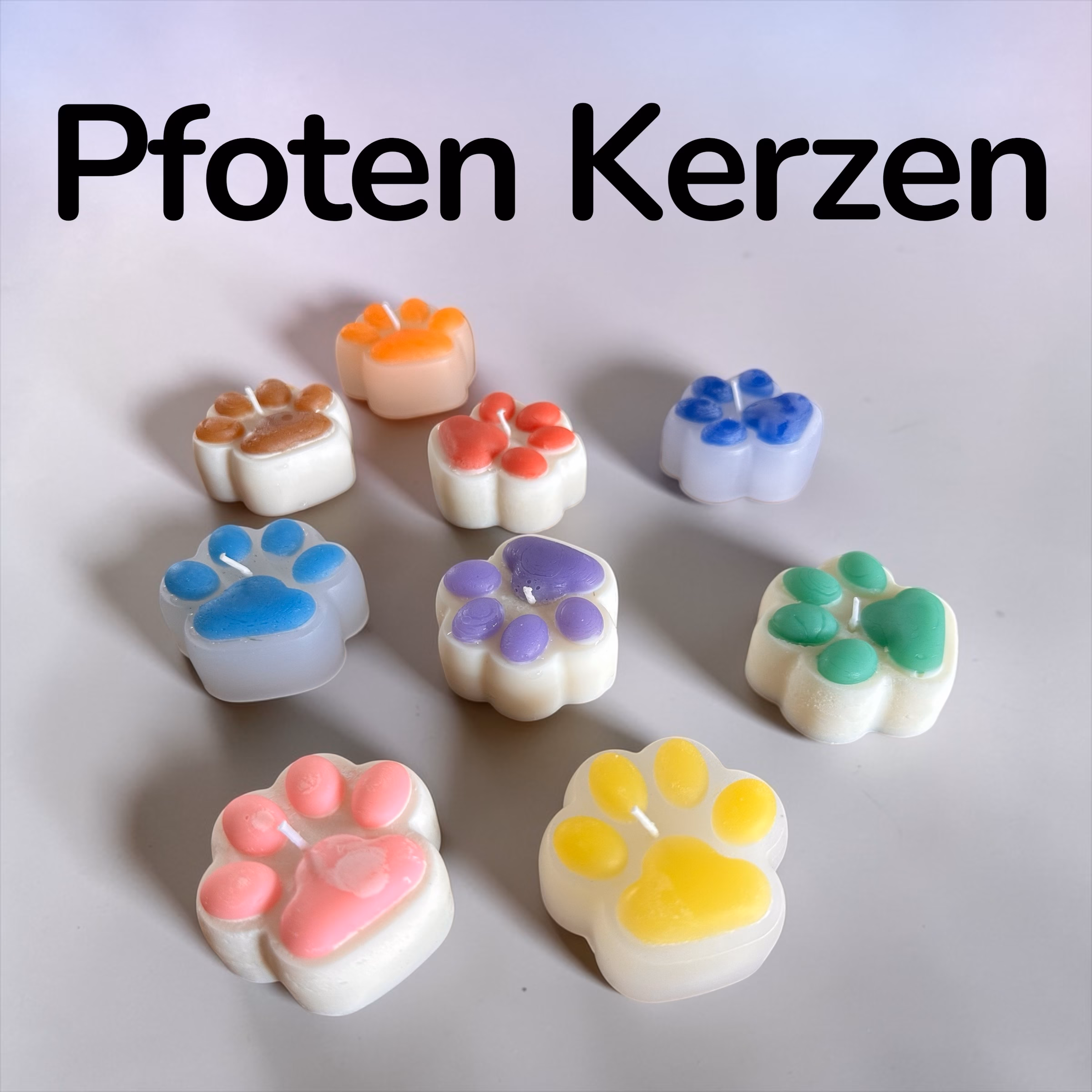 Kleine Pfotenkerzen – handgemacht für den Tierschutz 🐾