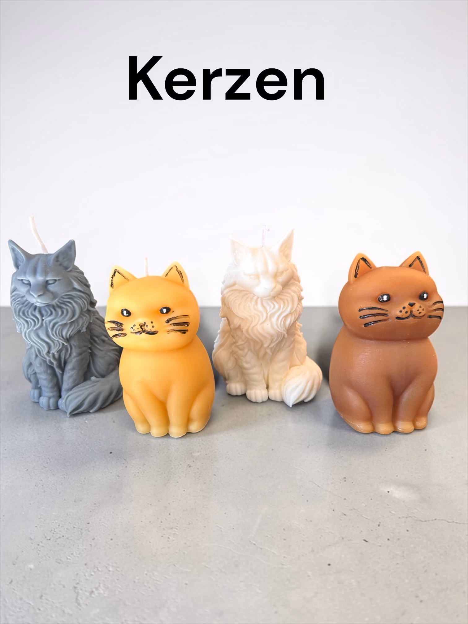 🕯️ Handgemachte Recycling-Kerzen mit Katzenmotiv – nachhaltig & für den Tierschutz