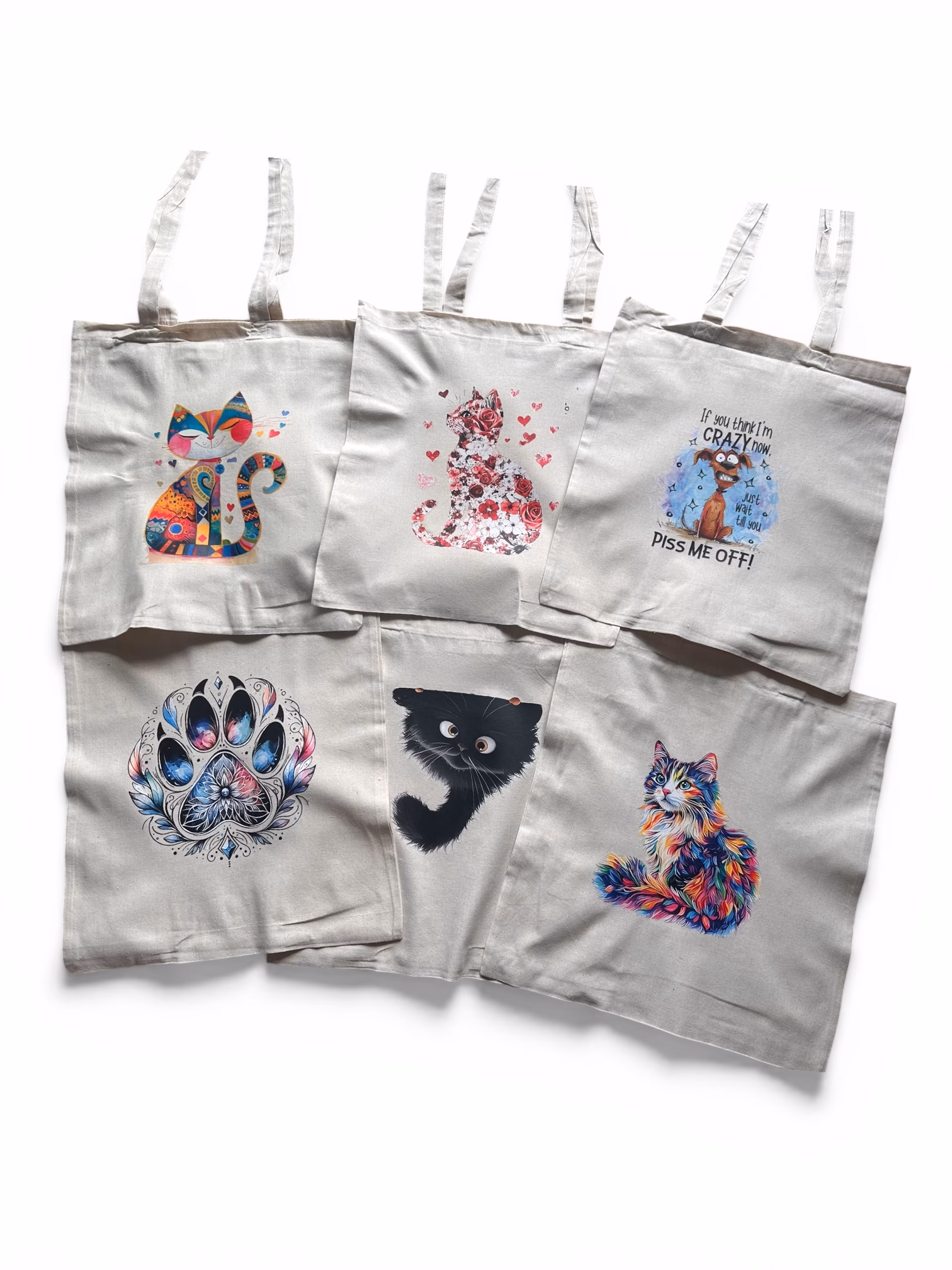 🌿 Baumwollstoffbeutel mit Tiermotiven – nachhaltig, praktisch & für den Tierschutz