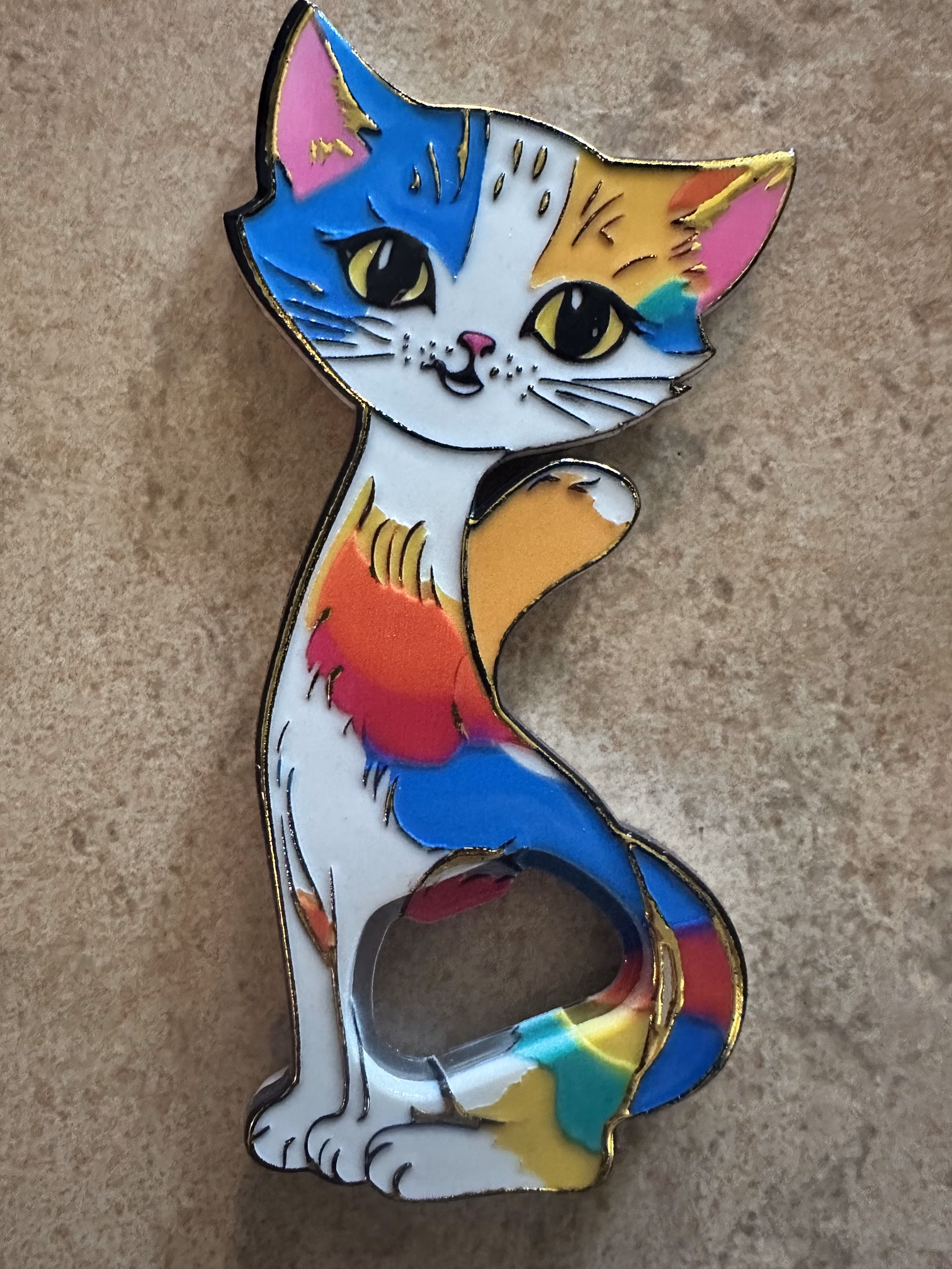 🍾 Bunte magnetische Flaschenöffner – Katze oder Schildkröte – Bild 4