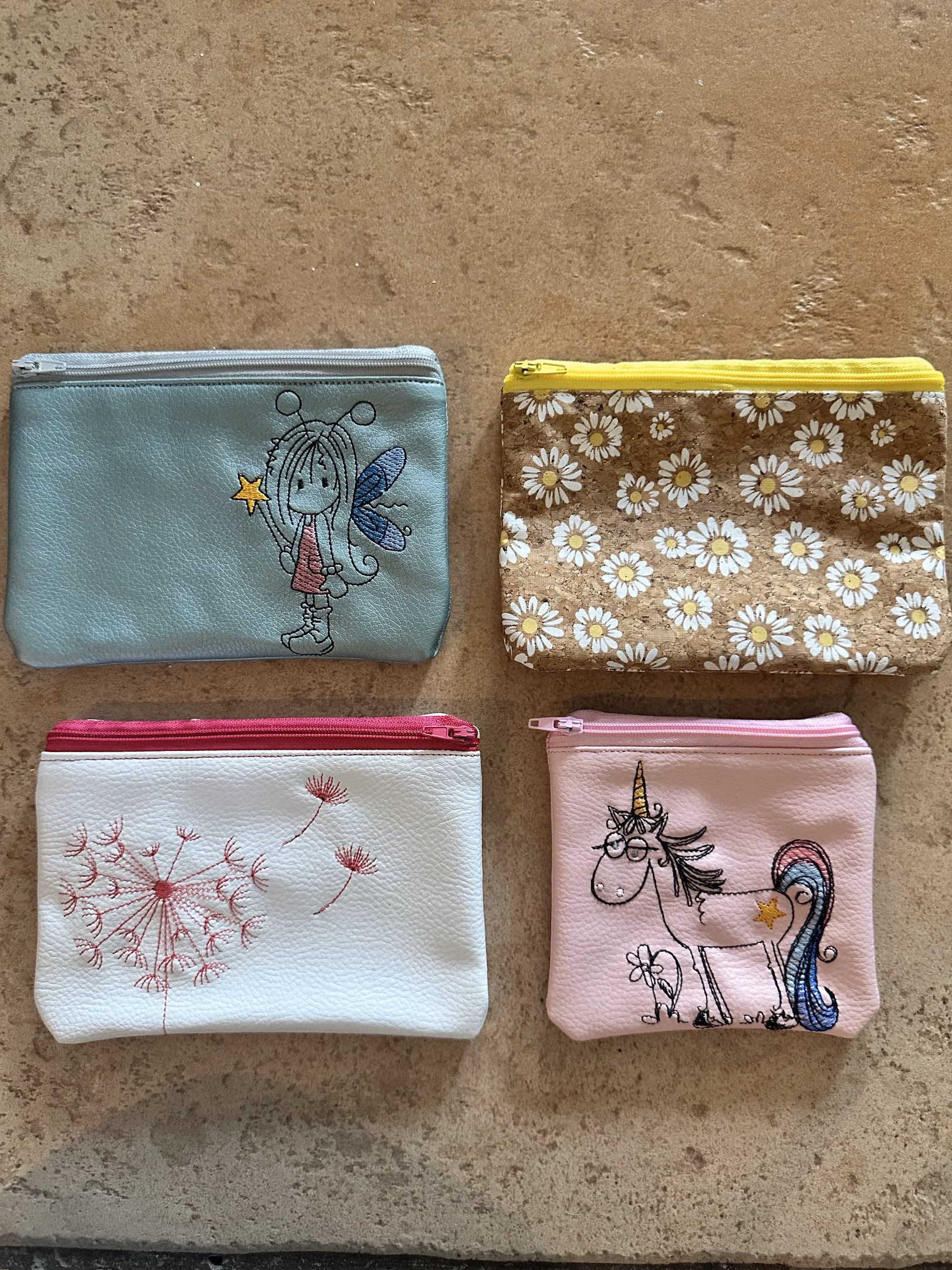 👜 Handgenähte Kleinkram-Tasche aus Kunstleder oder Kork – praktisch & einzigartig