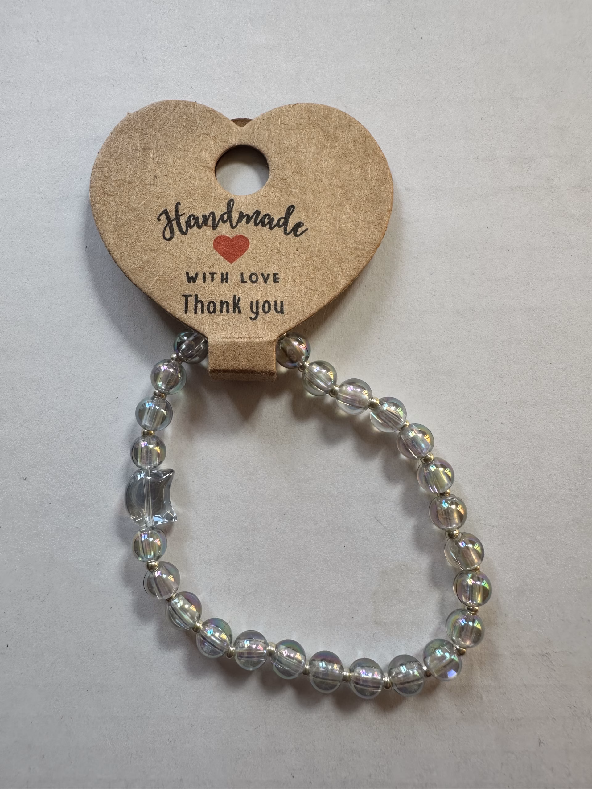 Handgemachtes Perlenarmband mit Katzenkopf – dehnbar – Bild 7