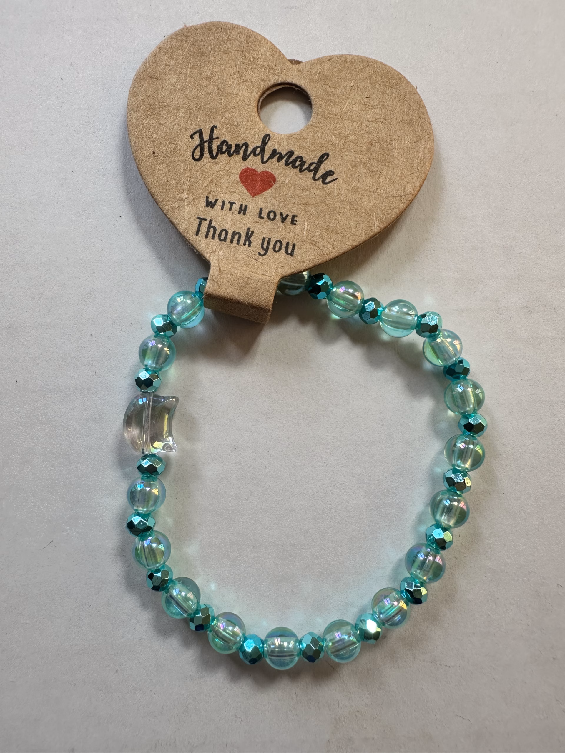 Handgemachtes Perlenarmband mit Katzenkopf – dehnbar – Bild 8